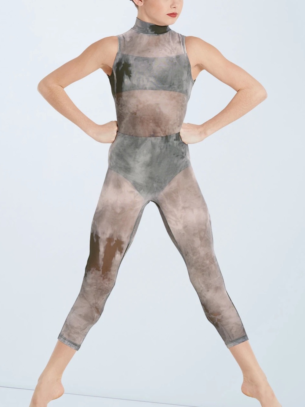 Weissman Smoky Mesh Unitard Dance Costume